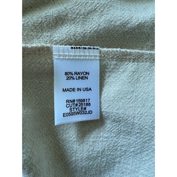 Altar'd State Natural Linen Blend Cut-Out Tiered Midi Dress XXL NWT USA Made - Picture 6 of 9